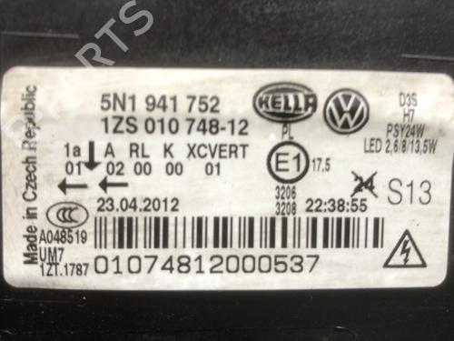 Right headlight VW TIGUAN (5N_) 2.0 TDI 4motion | BP28335549C29 