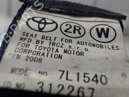 Used Rear right seatbelt Rear right seatbelt TOYOTA COROLLA Verso (ZER_, ZZE12_, R1_) 2.2 D-4D (AUR10_, AUR10R) (177 hp) 29412172 29412172