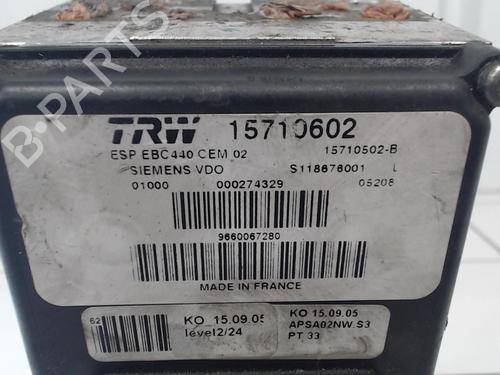ABS pump PEUGEOT 407 (6D_) 1.6 HDi 110 (6D9HZC, 6D9HYC) | BP25636329M43 