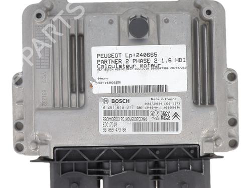 Engine control unit (ECU) PEUGEOT PARTNER Box Body/MPV 1.6 HDi | BP25659636M57 - Image 2
