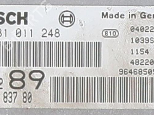 Used Engine control unit (ECU) Engine control unit (ECU) PEUGEOT 307 (3A/C) 2.0 HDi 110 (107 hp) 25658196 25658196