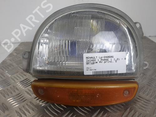 Used Left headlight RENAULT TWINGO I (C06_) 1.2 (C066, C068) (58 hp) 25656407