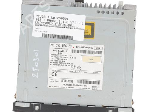 Radio PEUGEOT 208 I (CA_, CC_) 1.4 HDi | BP28218176E6 