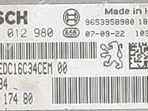 Engine control unit (ECU) CITROËN C4 Picasso I MPV (UD_) 1.6 HDi | BP25656469M57 - Image 4