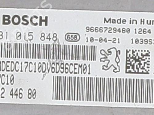 Used Engine control unit (ECU) Engine control unit (ECU) PEUGEOT 207 SW (WK_) 1.6 HDi (92 hp) 33829544 33829544