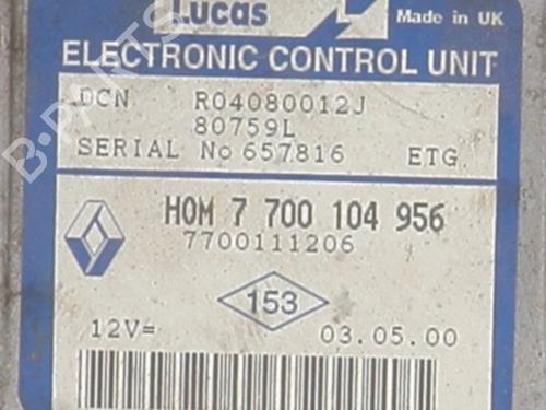 Engine control unit (ECU) RENAULT KANGOO (KC0/1_)  | BP33829543M57  - Image 5