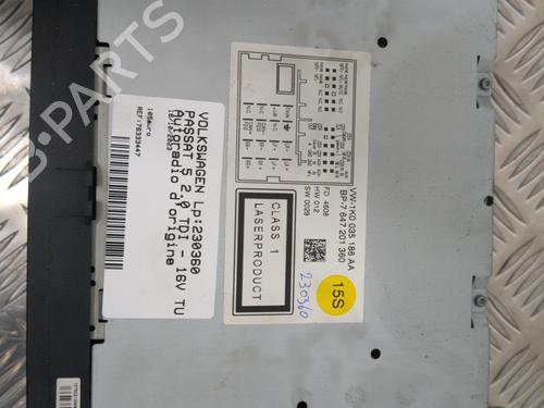 Radio VW PASSAT B6 (3C2) 2.0 TDI 16V | BP25659195E6 - Image 3