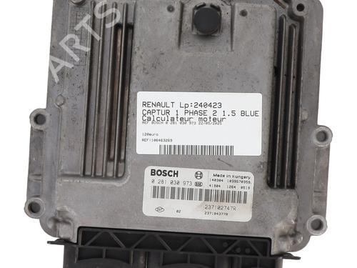 Used Engine control unit (ECU) RENAULT CAPTUR I (J5_, H5_) 1.5 dCi 90 (J5N4, J5M5, J5MW, J5M6, J5AL, J5AJ) (90 hp) 26153607