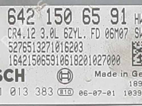 Used Engine control unit (ECU) Engine control unit (ECU) MERCEDES-BENZ M-CLASS (W164) ML 280 CDI 4-matic (164.120) (190 hp) 25656746 25656746
