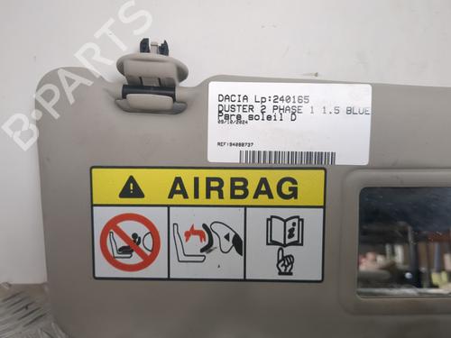 Used Right sun visor Right sun visor DACIA DUSTER (HM_) 1.5 dCi 115 4x4 (HMAD) (116 hp) 25655005 25655005