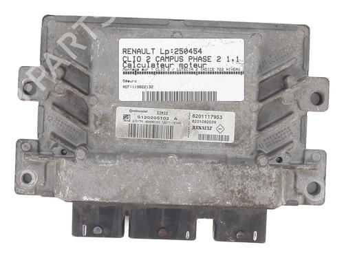 Used Engine control unit (ECU) RENAULT CLIO II (BB_, CB_) 1.2 16V (BB05, BB0W, BB11, BB27, BB2T, BB2U, BB2V, CB05,... (75 hp) 31908588
