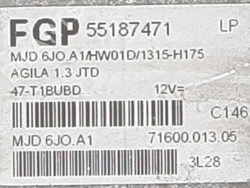 Engine control unit (ECU) OPEL AGILA A (H00) 1.3 CDTI (F68) | BP26153695M57 - Image 3