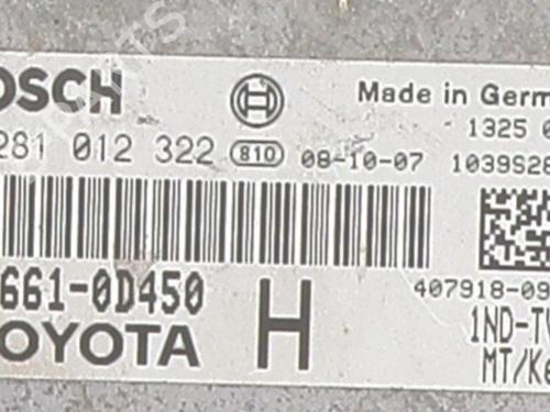 Used Engine control unit (ECU) Engine control unit (ECU) TOYOTA YARIS (_P9_) 1.4 D-4D (NLP90_, NLP90R) (90 hp) 25660708 25660708