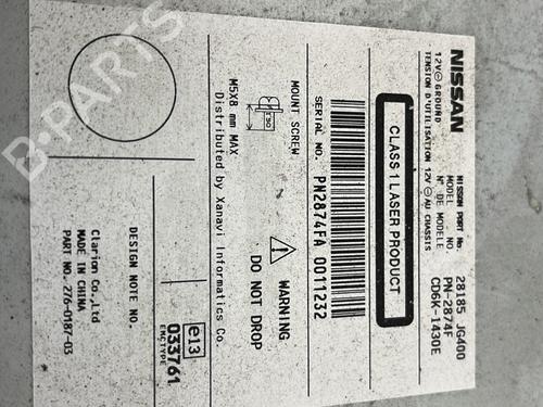 Radio NISSAN QASHQAI / QASHQAI +2 I (J10, NJ10, JJ10E) 2.0 dCi | BP25659645E6 