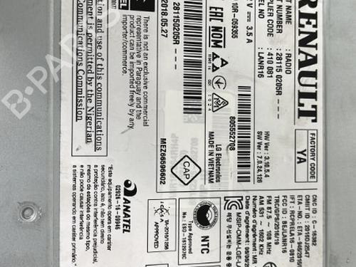 Bilradio RENAULT GRAND SCÉNIC IV (R9_) 1.3 TCe 140 (R9NB) | BP25655188E6 