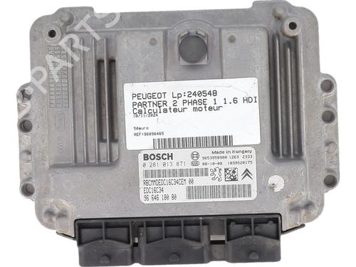 Engine control unit (ECU) PEUGEOT PARTNER Box Body/MPV 1.6 HDi | BP25656450M57  - Image 6
