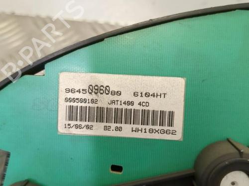 Instrument cluster PEUGEOT 206 Hatchback (2A/C) 1.4 i | BP25657238C47 