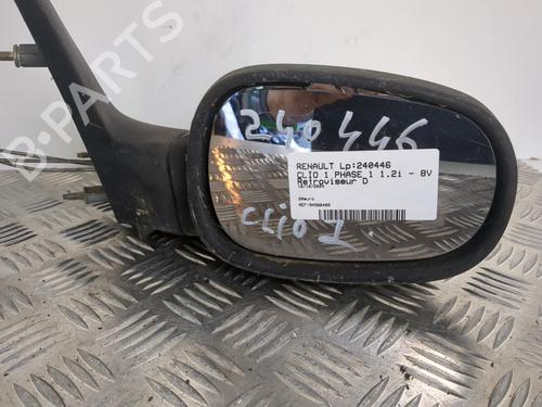 Used Right mirror RENAULT CLIO I (B/C57_, 5/357_) 1.2 (B/C/S57A, B/C57S, 5/357F, 5/357J, 5/357L, 5/357R) (58 hp) 25656539