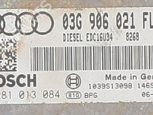 Engine control unit (ECU) AUDI A3 (8P1) 1.9 TDI | BP33984621M57 - Image 4