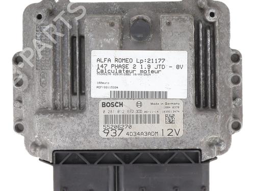 Engine control unit (ECU) ALFA ROMEO 147 (937_) 1.9 JTDM 8V (937.AXD1A, 937.AXU1A, 937.BXU1A) | BP25658400M57 - Image 2