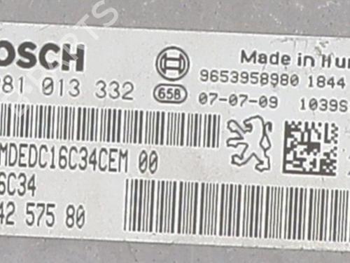 Engine control unit (ECU) PEUGEOT 308 I (4A_, 4C_) 1.6 HDi | BP25657635M57 - Image 6