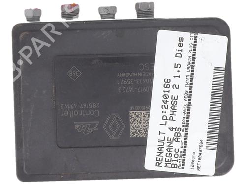 Used ABS pump ABS pump RENAULT MEGANE IV Hatchback (B9A/M/N_) 1.5 Blue dCi 115 (B9A6) (116 hp) 25660316 25660316