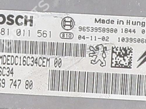 Engine control unit (ECU) CITROËN C5 II (RC_) 1.6 HDi (RC8HZB) | BP27399546M57  - Image 5