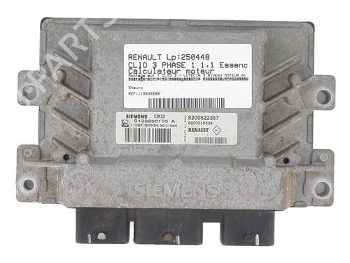 Used Engine control unit (ECU) RENAULT CLIO III (BR0/1, CR0/1) 1.2 16V (BR02, BR0J, BR11, CR02, CR0J, CR11) (75 hp) 31908649