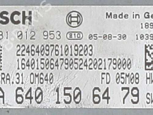 Engine control unit (ECU) MERCEDES-BENZ A-CLASS (W169) A 180 CDI (169.007, 169.307) | BP25660436M57 - Image 4