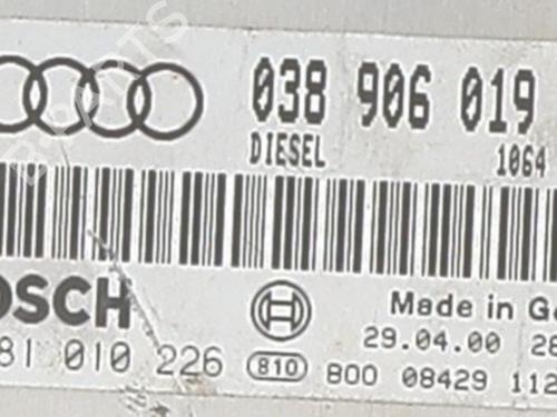 Engine control unit (ECU) AUDI A4 B5 (8D2) 1.9 TDI | BP25657636M57 - Image 3