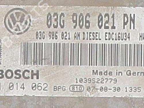 Motorstyringsenhed Motorstyringsenhed VW GOLF V (1K1) [2003-2010] 39761966 39761966