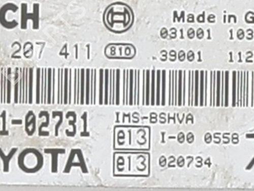 Control unit TOYOTA COROLLA (_E12_) 1.4 VVT-i (ZZE120_, ZZE120R) | BP25658018M11 - Image 4