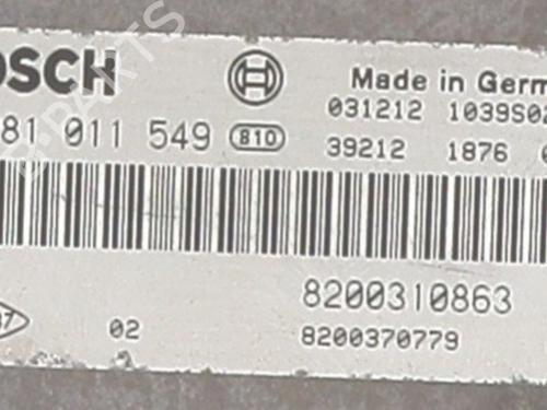 Engine control unit (ECU) RENAULT SCÉNIC II (JM0/1_) 1.9 dCi (JM0G, JM12, JM1G, JM2C) | BP25660673M57  - Image 7