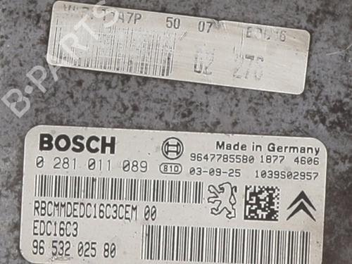 Engine control unit (ECU) PEUGEOT 206 Hatchback (2A/C) 1.4 HDi eco 70 | BP26131719M57 