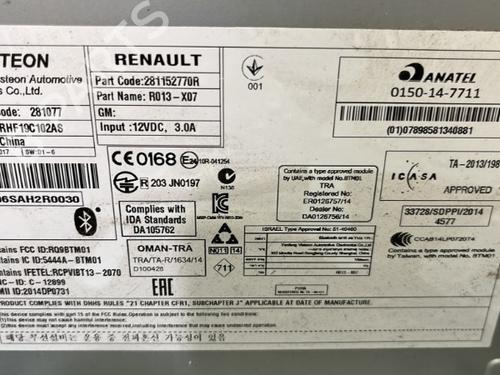 Radio RENAULT TWINGO III (BCM_, BCA_) 0.9 TCe 90 (BCM9, BCM2) | BP25656924E6 - Image 2