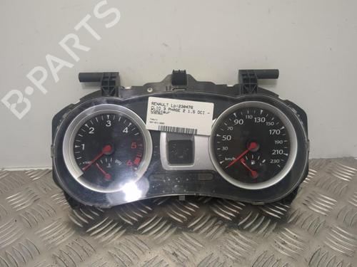 Used Instrument cluster RENAULT CLIO III (BR0/1, CR0/1) 1.5 dCi (C/BR0G, C/BR1G) (68 hp) 25655368