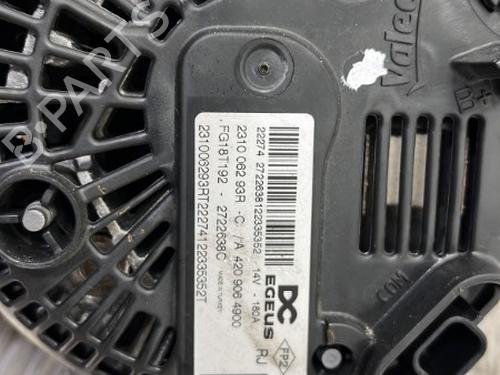 Generator RENAULT MEGANE IV Hatchback (B9A/M/N_) 1.5 Blue dCi 115 (B9A6) | BP25660311M7 