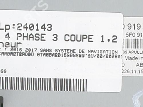 Display monitor SEAT IBIZA IV SC (6J1, 6P5) 1.2 TSI | BP32217906C48