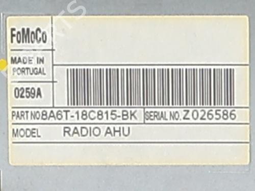 Radio FORD FIESTA VI (CB1, CCN) 1.4 TDCi | BP31908688E6