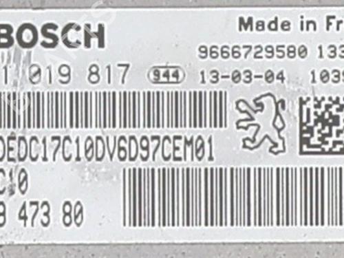 Engine control unit (ECU) PEUGEOT PARTNER Box Body/MPV 1.6 HDi | BP25659636M57 - Image 6