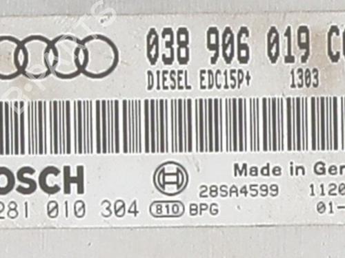 Engine control unit (ECU) AUDI A4 B5 Avant (8D5) 1.9 TDI quattro | BP25657348M57 - Image 5