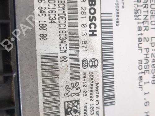 Engine control unit (ECU) PEUGEOT PARTNER Box Body/MPV 1.6 HDi | BP25656450M57 - Image 4