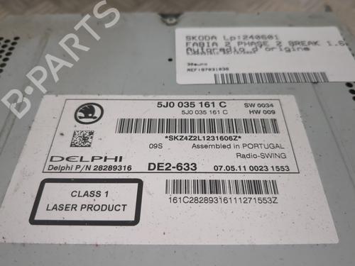 Used Radio Radio SKODA FABIA II Combi (545) 1.6 TDI (75 hp) 25658122 25658122