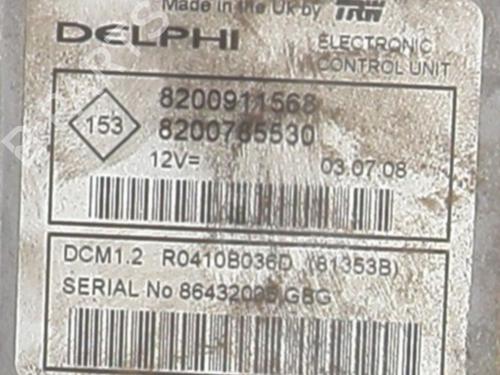 Used Engine control unit (ECU) Engine control unit (ECU) DACIA LOGAN MCV (KS_) 1.5 dCi (KS0W) (86 hp) 25658921 25658921