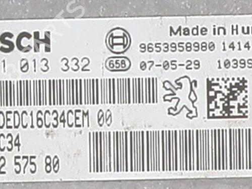 Used Engine control unit (ECU) Engine control unit (ECU) PEUGEOT 407 (6D_) 1.6 HDi 110 (6D9HZC, 6D9HYC) (109 hp) 25657508 25657508