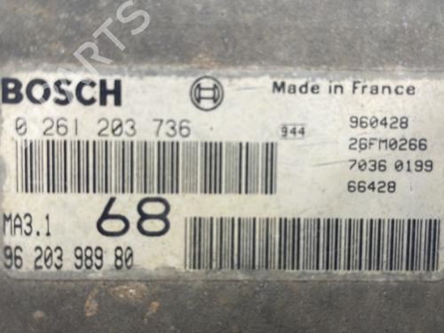 Used Engine control unit (ECU) Engine control unit (ECU) PEUGEOT 106 II (1A_, 1C_) 1.1 i (60 hp) 25667274 25667274