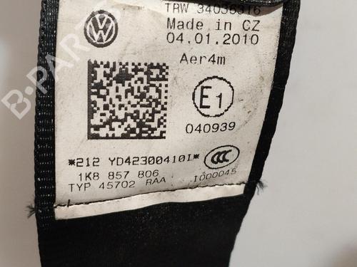 Sikkerhedssele bag højre Sikkerhedssele bag højre VW SCIROCCO III (137, 138) 2.0 TDI (170 hp) 39721475 39721475