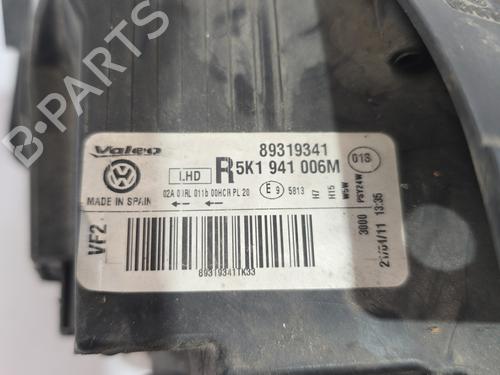 Right headlight VW GOLF VI (5K1) 1.4 TSI | BP29757136C29 