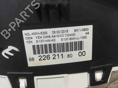 Used Instrument cluster PEUGEOT 208 I (CA_, CC_) 1.2 VTI 82 (82 hp) 25667713