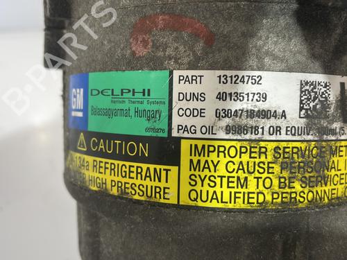 AC compressor OPEL ZAFIRA / ZAFIRA FAMILY B (A05) 1.9 CDTI (M75) | BP25666912M34 